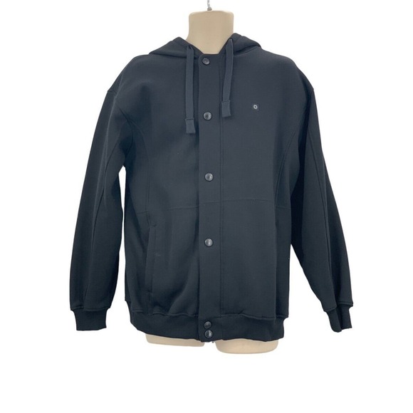 Southpole Mens LS Full Zip/Snap Hoodie Jacket‎ Black Pockets M